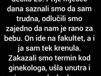 “Imam 18 godina, a moj dečko 20. Prije mjesec dana saznali smo da sam trudna