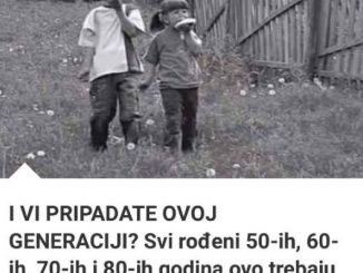 I VI PRIPADATE OVOJ GENERACIJI?