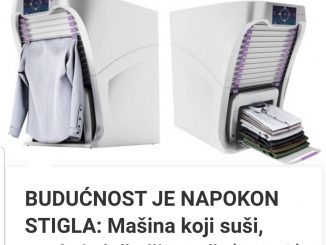 BUDUĆNOST JE NAPOKON STIGLA: Mašina koji suši, pegla i slaže čist veš