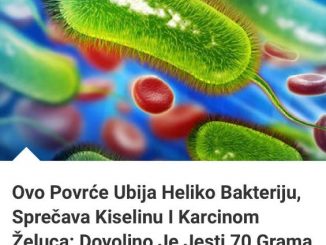 Ovo Povrće Ubija Heliko Bakteriju, Sprečava Kiselinu I Karcinom Želuca:  Dovoljno Je Jesti 70 Grama Dnevno!