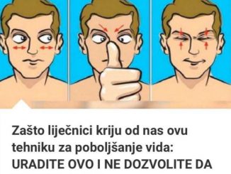 Zašto liječnici kriju od nas ovu tehniku za poboljšanje vida:  URADITE OVO I NE DOZVOLITE DA VAM VID SLABI