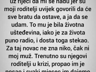 “Deda mi je dao oko 50.000 eura”