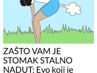 ZAŠTO VAM JE STOMAK STALNO NADUT:  Evo koji je uzrok i kako riješiti problem