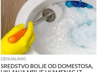 SREDSTVO BOLJE OD DOMESTOSA, UKLANJA MRLJE I KAMENAC IZ KUPATILA:  Recept za domaći rastvor