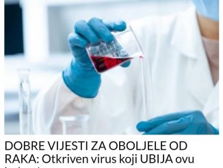 DOBRE VIJESTI ZA OBOLJELE OD RAKA:  Otkriven virus koji UBIJA ovu bolest!