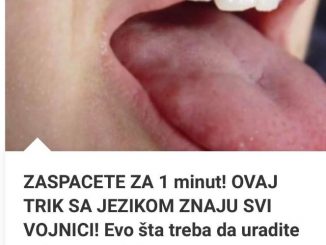 ZASPACETE ZA 1 minut! OVAJ TRIK SA JEZIKOM ZNAJU SVI VOJNICI!  Evo šta treba da uradite prije spavanja!