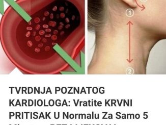 TVRDNJA POZNATOG KARDIOLOGA:  Vratite KRVNI PRITISAK U Normalu Za Samo 5 Minuta – BEZ LIJEKOVA!