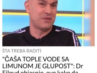 “ČAŠA TOPLE VODE SA LIMUNOM JE GLUPOST”:  Dr Filgud objasnio, evo kako da smršamo i očistimo organizam na ZDRAV NAČIN