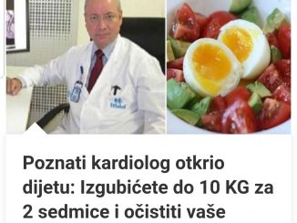 Poznati kardiolog otkrio dijetu: Izgubićete do 10 KG za 2 sedmice i očistiti vaše arterije!