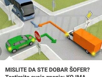 Mislite da ste dobar šofer? Testirajte svoje znanje: ko ima prednost na raskrsnici?…..