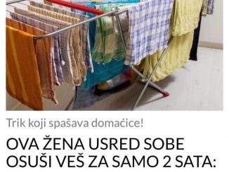 OVA ŽENA USRED SOBE OSUŠI VEŠ ZA SAMO 2 SATA: Svima pokazala trik, ne treba vam sušilica u stanu