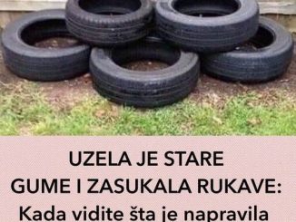 UZELA JE STARE GUME I ZASUKALA RUKAVE: Kada vidite šta je napravila od njih PAST ĆETE SA STOLICE!