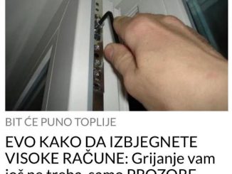 EVO KAKO DA IZBJEGNETE VISOKE RAČUNE:  Grijanje vam još ne treba, samo PROZORE NAŠTIMAJTE NA ZIMSKI REŽIM – EVO KAKO