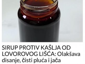 SIRUP PROTIV KAŠLJA OD LOVOROVOG LIŠĆA:  Olakšava disanje, čisti pluća i jača imunitet – spas u sezoni virusa i gripa