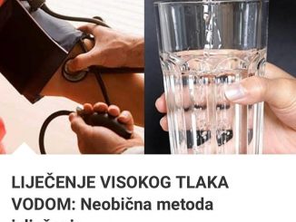 LIJEČENJE VISOKOG TLAKA VODOM: Neobična metoda izlječenja