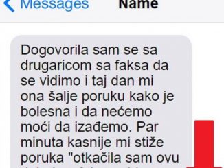 Dogovorila sam se sa drugaricom sa faksa da se