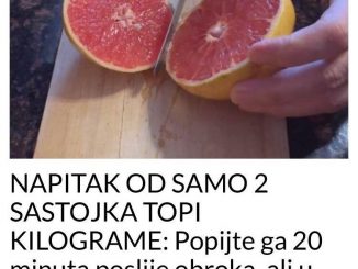 NAPITAK OD SAMO 2 SASTOJKA TOPI KILOGRAME