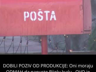 DOBILI POZIV OD PRODUKCIJE:  Oni moraju