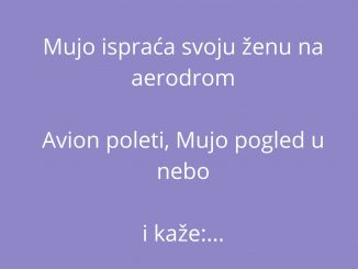 VIC DANA: Mujo ispraća svoju ženu na aerodrom